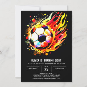 Whimsical Sports Online Fußball Geburtstag Einladung