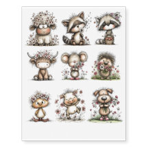 Whimsical Spring animals