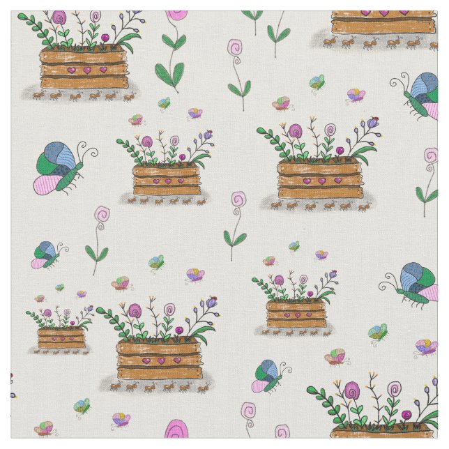 Whimsical Spring Baskets von Blume Stoff (Nahaufnahme)