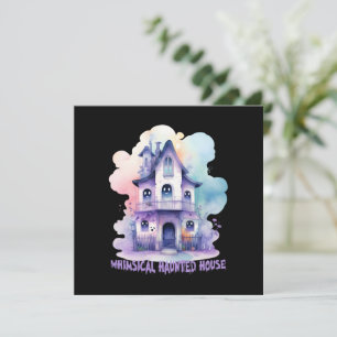 Whimsical Spuk House - Pastel Lila Halloween