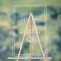 Whimsical Squiggle Hand Drawing Muschel Willkommen