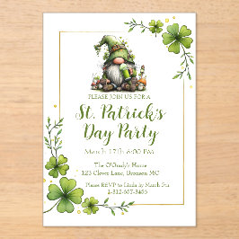 Whimsical St. Patrick’s Day Celebration Invite  Acryleinladungen