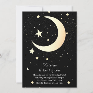 Whimsical Stardust Galactic Geburtstag Einladung