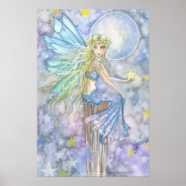 Whimsical Starry Fairy Art Poster (Vorne)