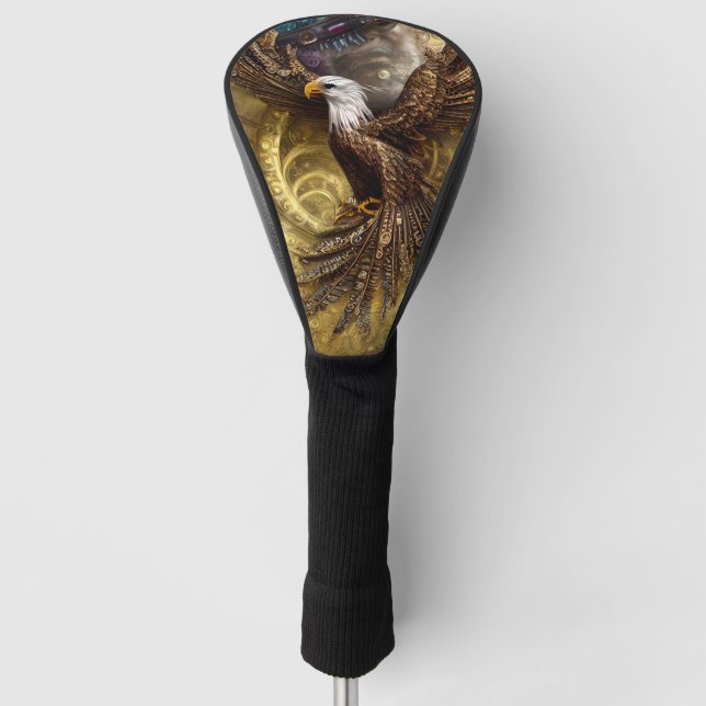 Whimsical Steampunk charmanter Adler Golf Headcover (Vorderseite)