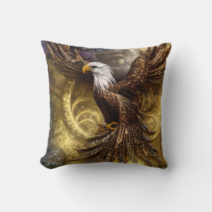 Whimsical Steampunk charmanter Adler Kissen