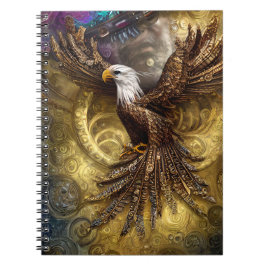 Whimsical Steampunk charmanter Adler Notizblock