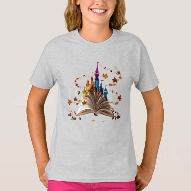 Whimsical Storybook Castle Kids T-Shirt – Enchante (Vorderseite)