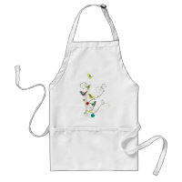 Whimsical Summer Birds Wirbel Moderne Naturweine