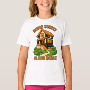 Whimsical Sushi House Feinschmecker Hütte T-Shirt