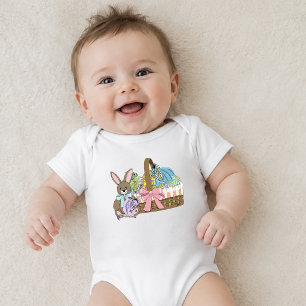 Whimsical süße Fantasy-Drachen-Osterkorb Baby Strampler