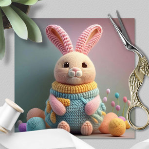 Whimsical süßer Osterhase Feiertagskarte