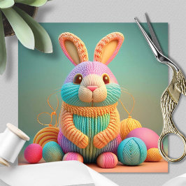 Whimsical süßer Osterhase Feiertagskarte