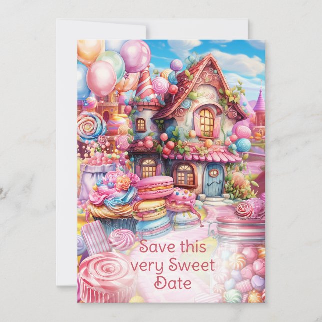 Whimsical Sweet Celebration Party Einladung (Vorderseite)