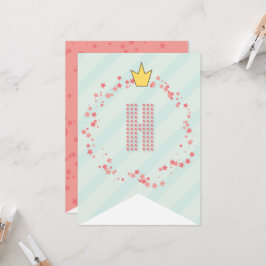 Whimsical Sweet Fairy Princess Girl Birthday Party Karte