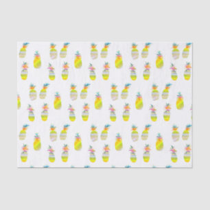 Whimsical Sweet Rainbow Pineapine Wasserfarbe Seidenpapier