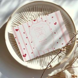 Whimsical Sweetheart Valentine's Diapper Raffle Begleitkarte
