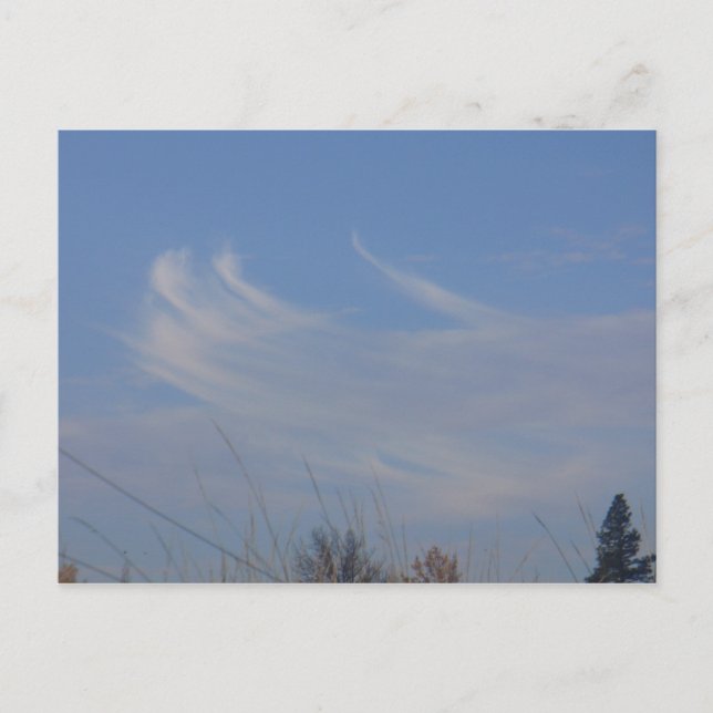 Whimsical Tancing Clouds Postcard Postkarte (Vorderseite)