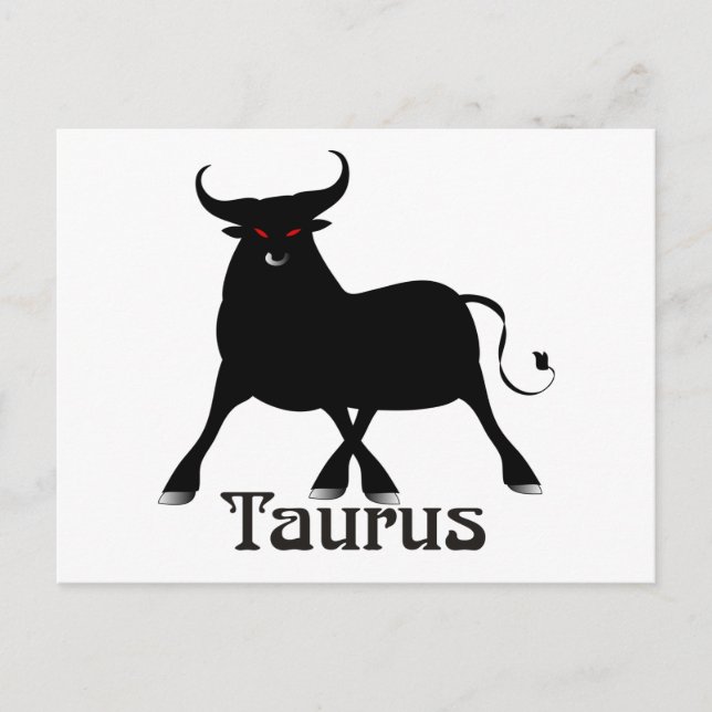 Whimsical Taurus Postkarten (Vorderseite)