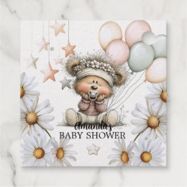 Whimsical Teddy Bear Baby Shower  Geschenkanhänger