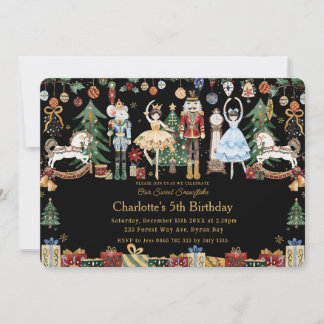 Whimsical The Nutcracker Weihnachtsballett Geburts Einladung
