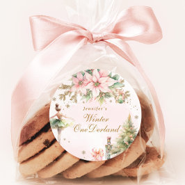 Whimsical The Nutcracker Winter Onederland Runder Aufkleber