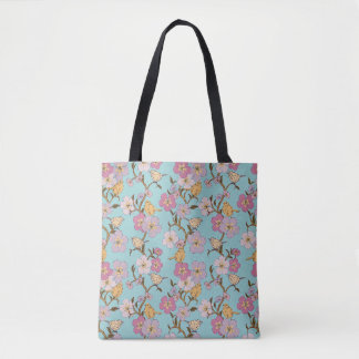 Whimsical Trailing Florals und Birnen - Türkis