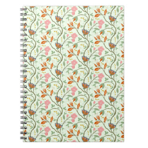 Whimsical Trailing Folk Art Floral Notizblock