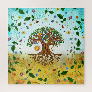 Whimsical Tree of Life - Yggdrasil Puzzle
