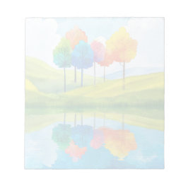 Whimsical Trees - 5,5" x 6" Notepad Notizblock