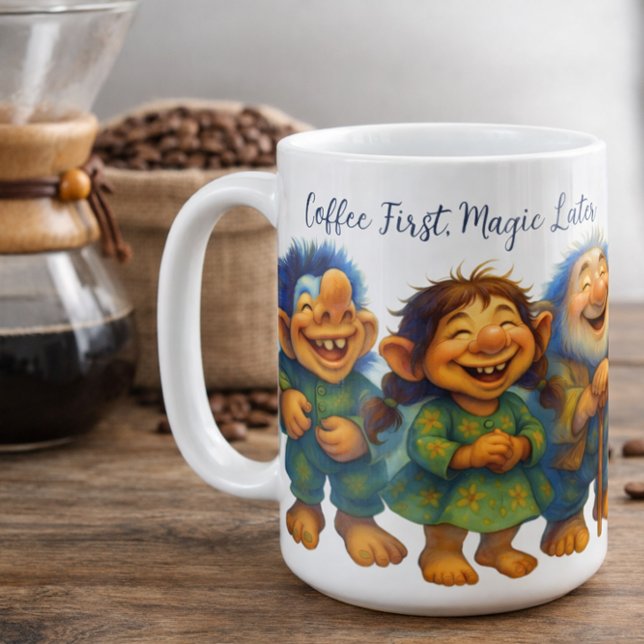 Whimsical Troll Coffee Gift for Cozy Mornings Kaffeetasse (Von Creator hochgeladen)