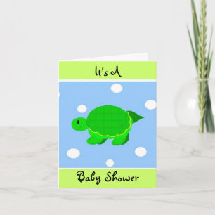 Whimsical Turtle Baby Dusche Einladung