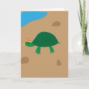 Whimsical Turtle, hab Geburtstag wie eine Schildkr Karte
