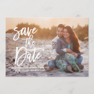 Whimsical TypografySave the Date Card Save The Date