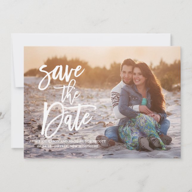 Whimsical TypografySave the Date Card Save The Date (Vorderseite)