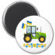 Whimsical Ukraine Traktor Magnet (Vorne)