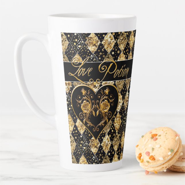 Whimsical und Elegant Goth Liebe Potion Milchtasse (Beispiel)