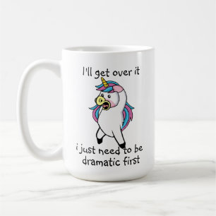 Whimsical Unicorn Drama: Einzigartige Träume Kaffeetasse