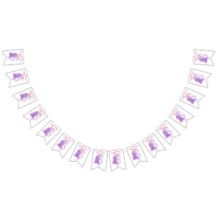 Whimsical Unicorn Geburtstag Wimpelkette