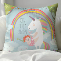 Whimsical Unicorn und Rainbow Baby Kinderzimmer Ki