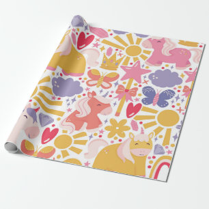 Whimsical Unicorn Wonderland Geschenkpapier