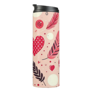 Whimsical Valentine Liebe Garden Thermosbecher