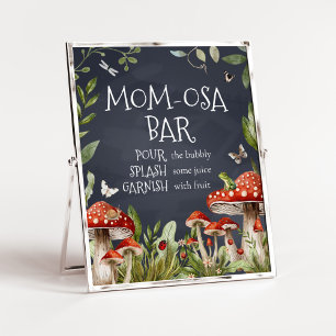 Whimsical verzauberte Wald Pilz Mama Osa Bar Poster
