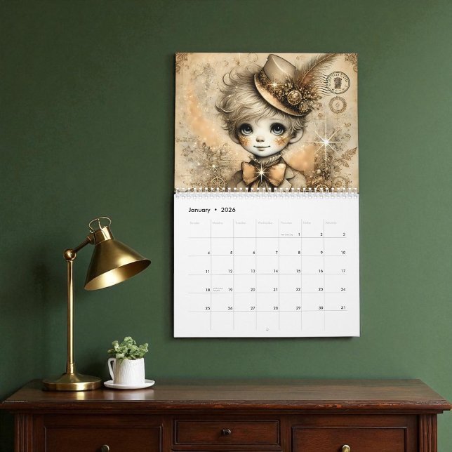 Whimsical Viktorianisch Steampunk Kalender (Von Creator hochgeladen)