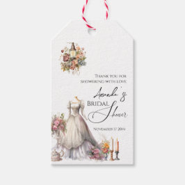 Whimsical Viktorianisch Wedding Dress Brautparty Geschenkanhänger