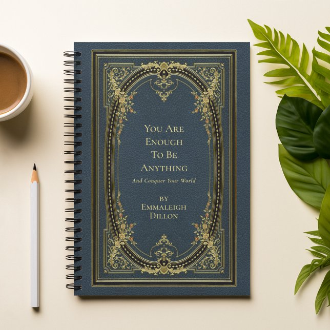 Whimsical Vintag Gold & Light Blue Buchabdeckung Planer (Von Creator hochgeladen)