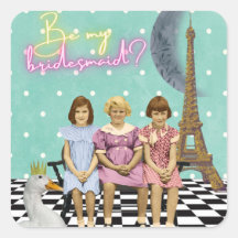 Whimsical Vintag Kids Bridesmaid Anfrage