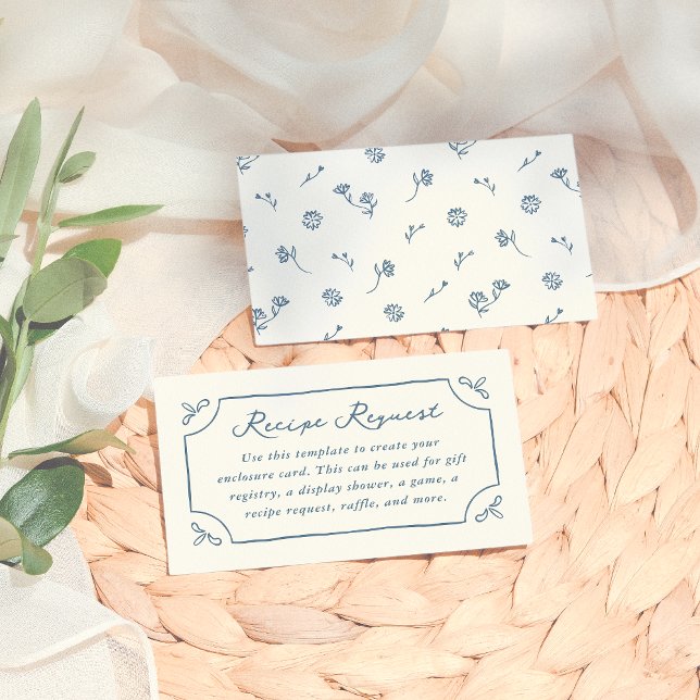 Whimsical Vintag Tee Party Brautparty Begleitkarte (Von Creator hochgeladen)