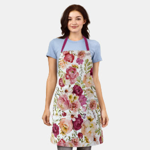 Whimsical Vintage inspirierter floraler Apron Schürze