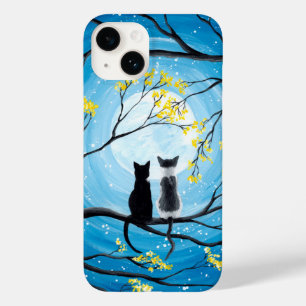 Whimsical Vollmond mit Katzen Case-Mate iPhone 14 Hülle
